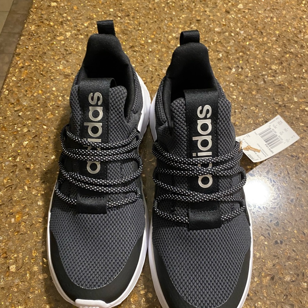 Adidas Lite Racer Adapt 5 Black and White Shoes